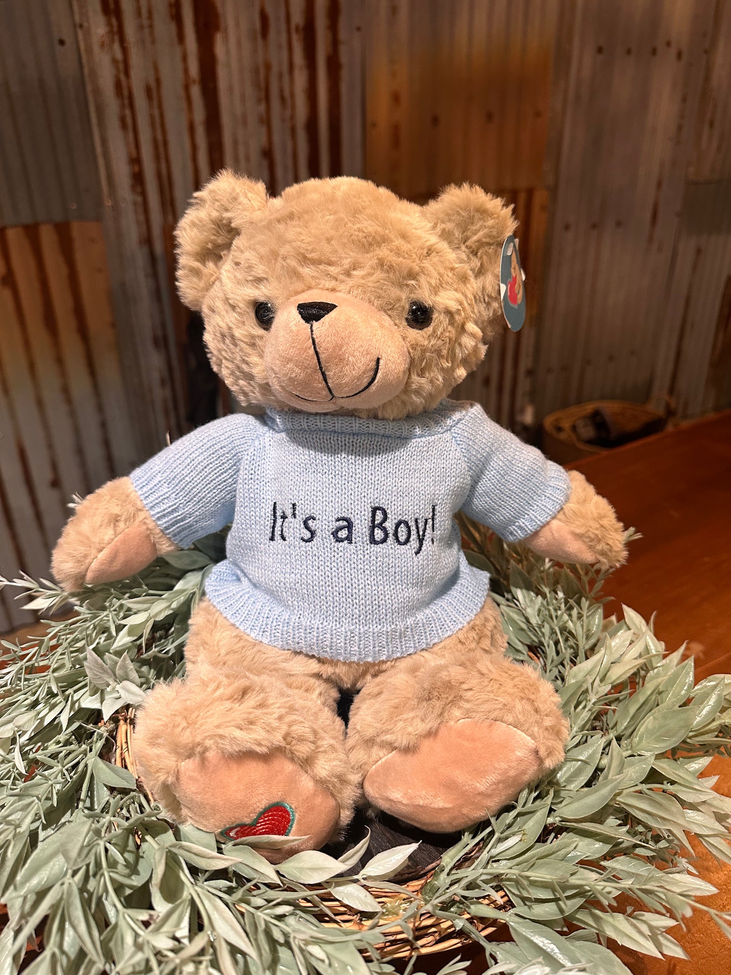 Gender Reveal Heartbeat Bear Sweaters