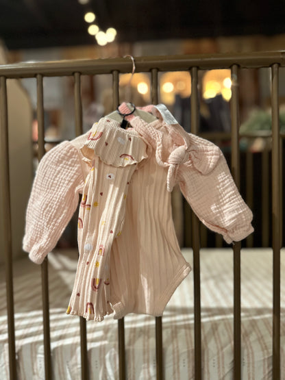 Charlotte & Star Puffer Sleeve Rainbow 3-Piece Set