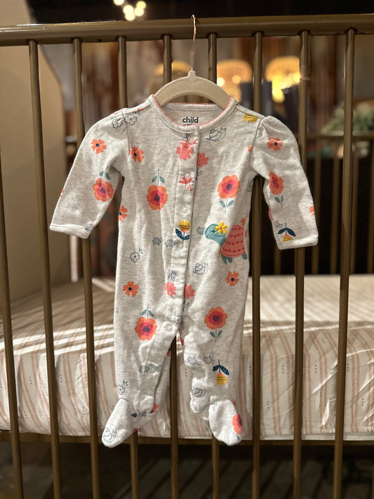 Child Of Mine Turtle, Snail, And Flower Sleeper