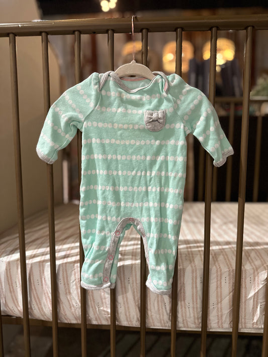 Cloud Island Light Blue Dots Jumpsuit