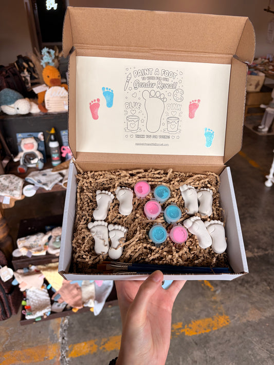 Paint A Foot Gender Reveal Kit