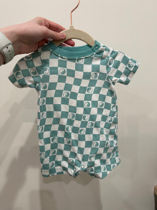 Blue Teal Spa Romper