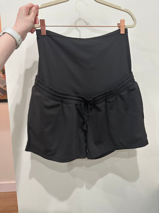 Maacie Black Maternity Shorts