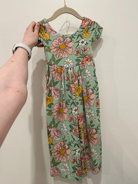 Gigi & Max Green Floral Jumpsuit