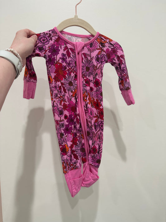 William & Ryan Pink Wildflower Bamboo Sleeper