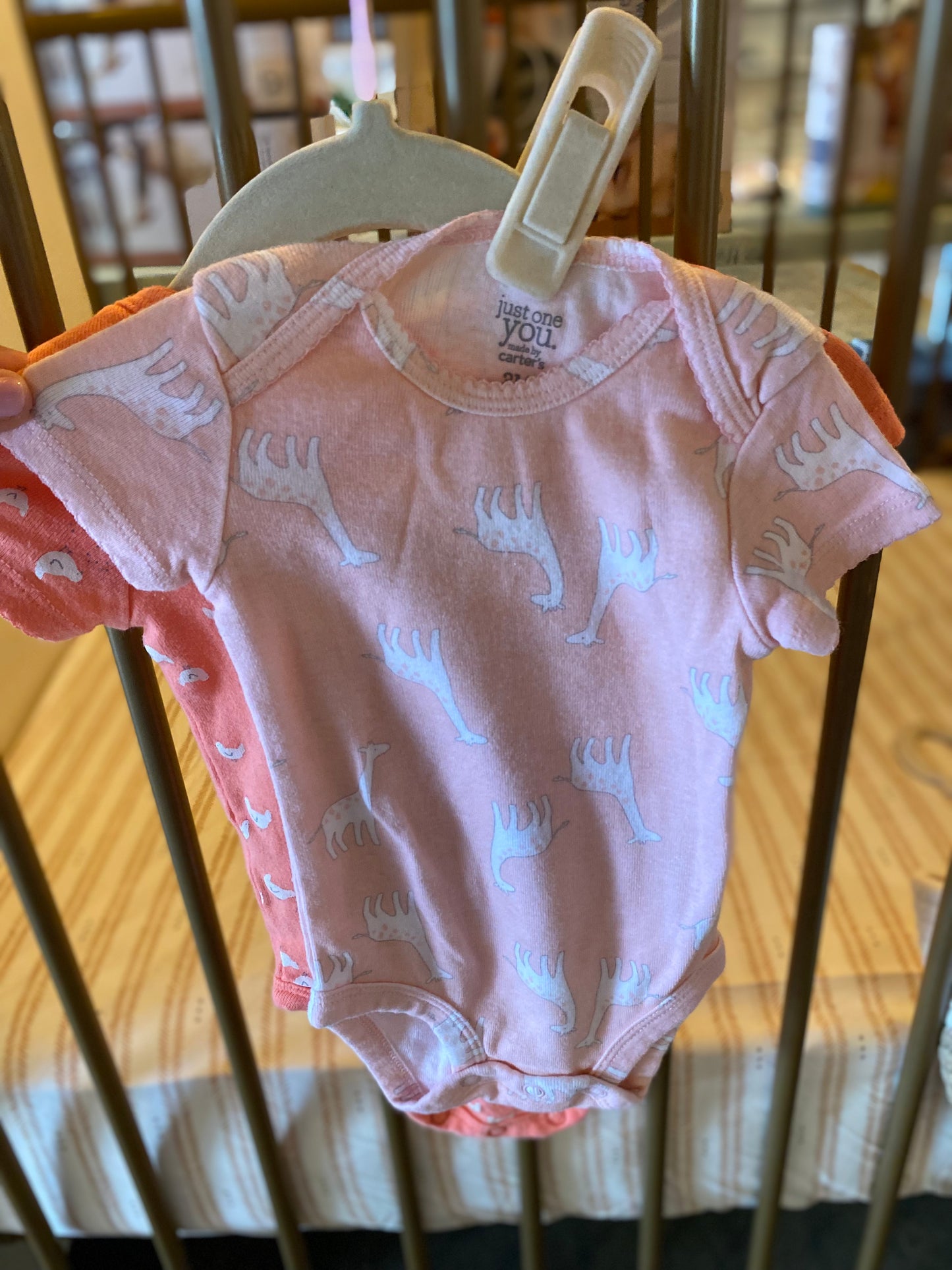 Just One You By Carter's Chickens & Giraffe 2-piece Onesies