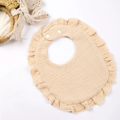 Cotton Ruffle Bibs