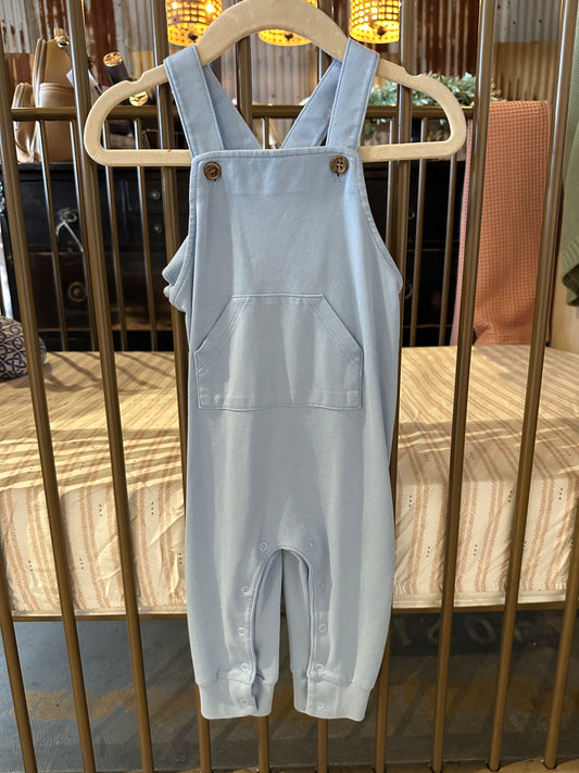 Kissy Love Baby Blue Overalls