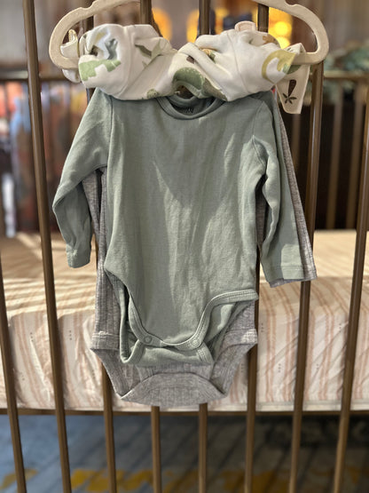 Kit + Pearl Dino Mix 3-piece Onesies