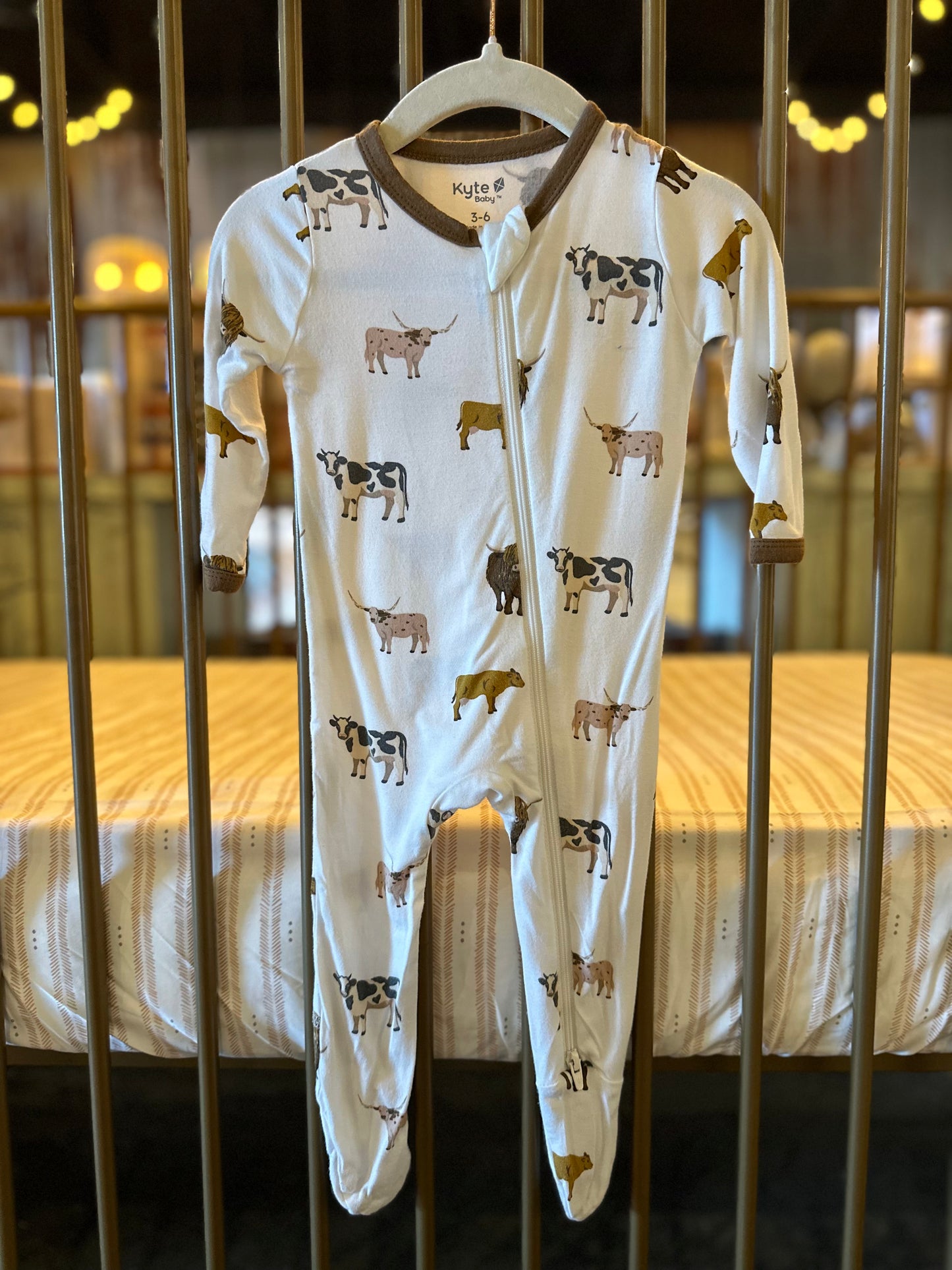 Kyte Baby Brown Cow Sleeper