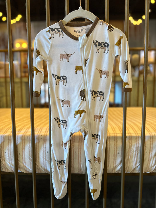 Kyte Baby Brown Cow Sleeper