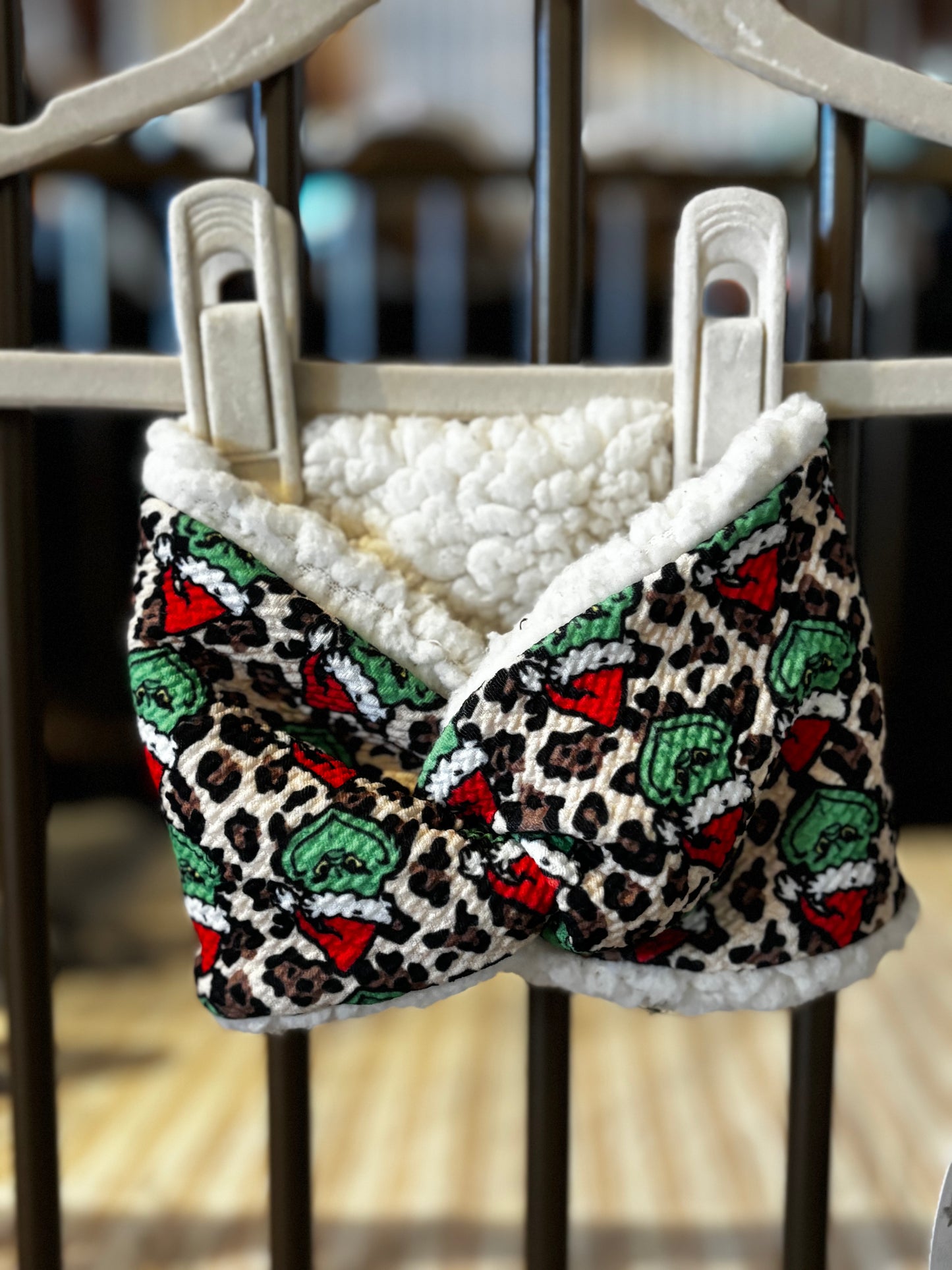 Leopard Print Grinch Headband