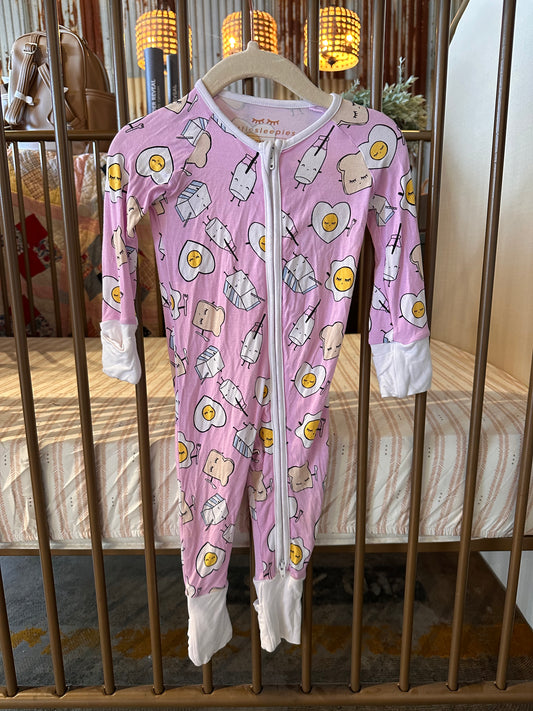 Little Sleepies Pink Breakfast Sleeper