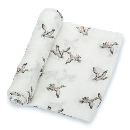Mallard Duck Baby Muslin Swaddle