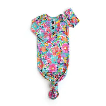 Megan Floral Knotted Gown