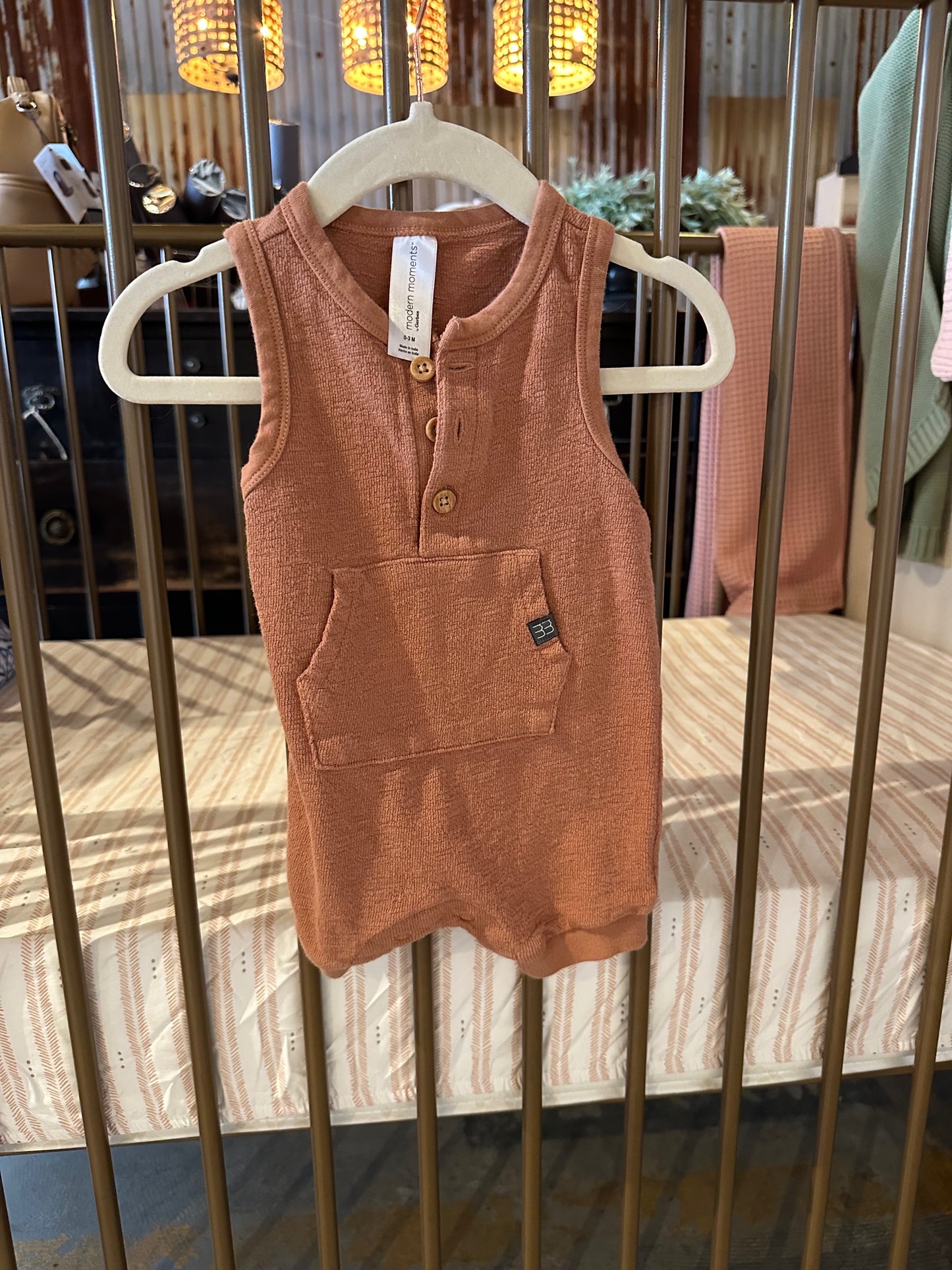 Modern Moments Burt Orange Romper