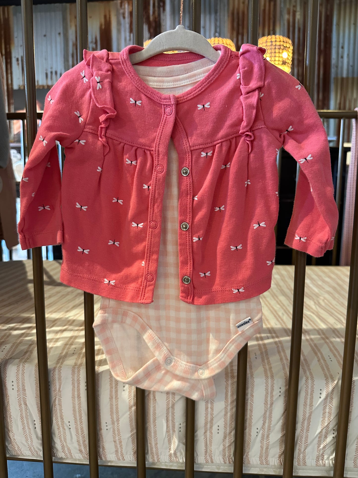 Modern Moments Onesie And Cardigan Set