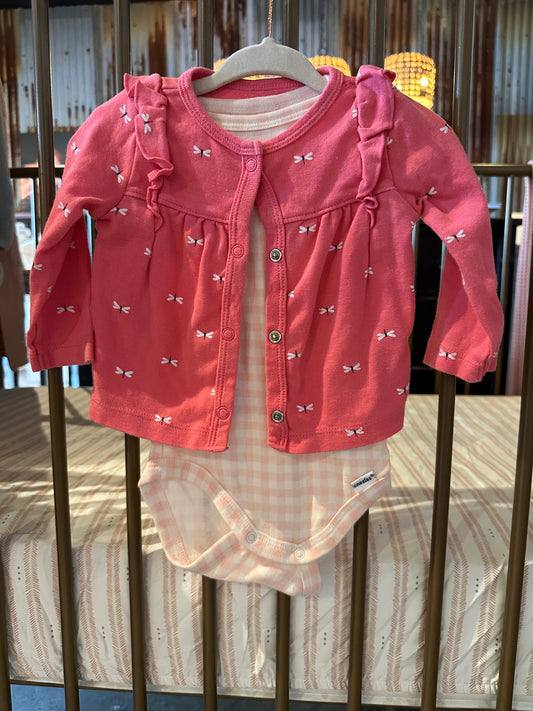 Modern Moments Onesie And Cardigan Set