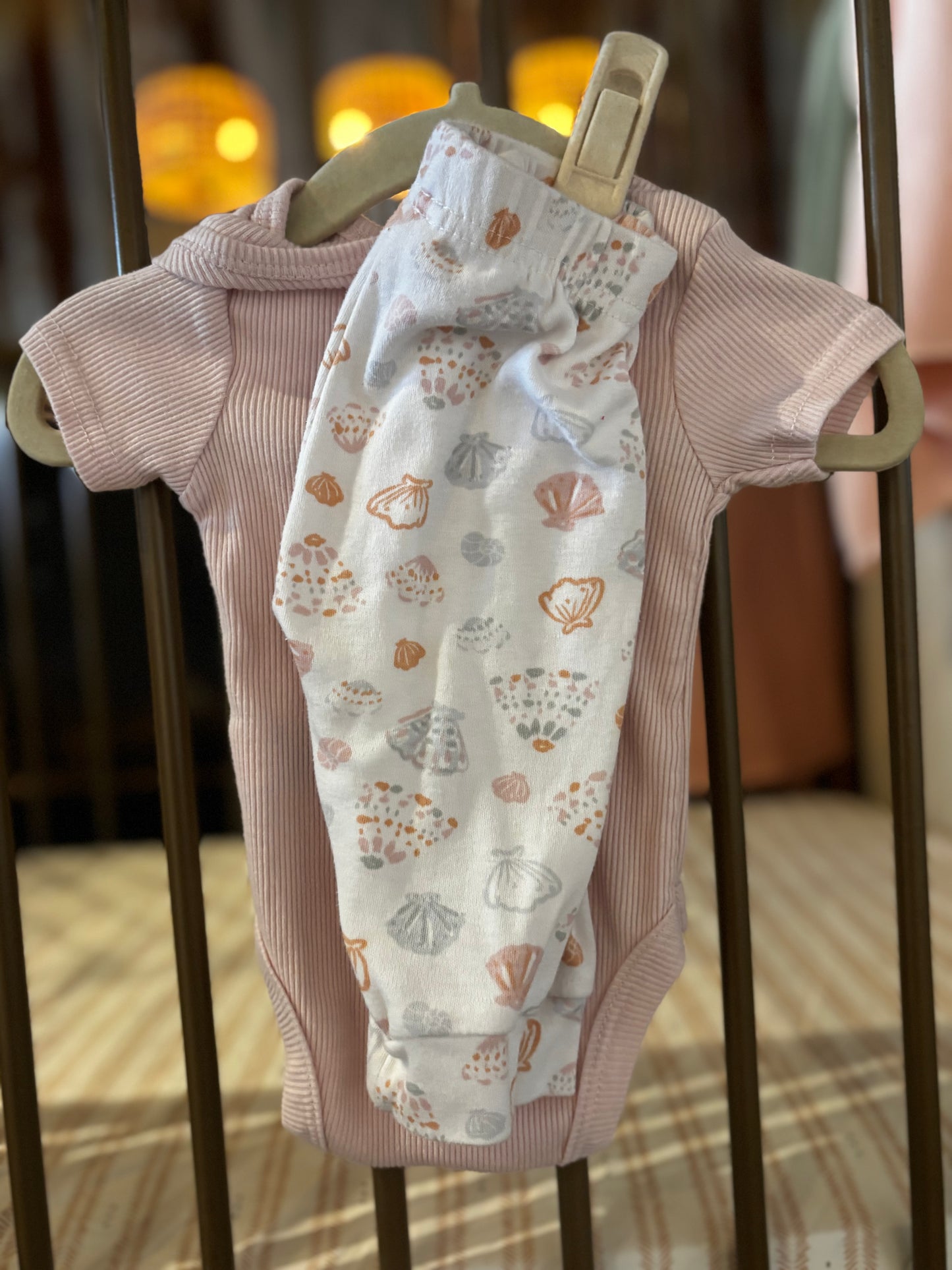 "Mommy's Little Girl" Summer Sea Shells 2-piece Outfit