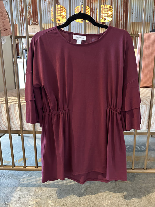 Motherhood Cranberry Red Shirt