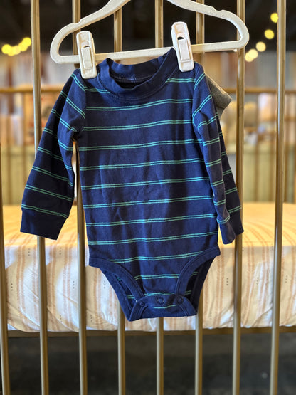 Nike "JUST DO IT" X Blue & Green Striped Onesies