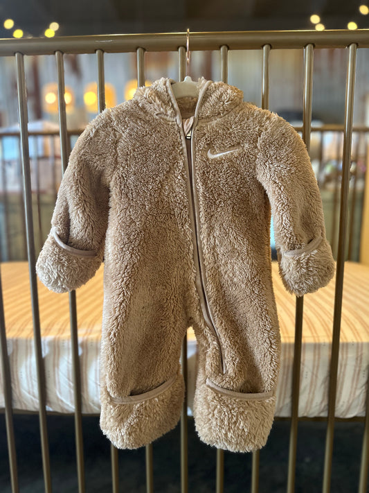 Nike Light Brown Furry Jumpsuit