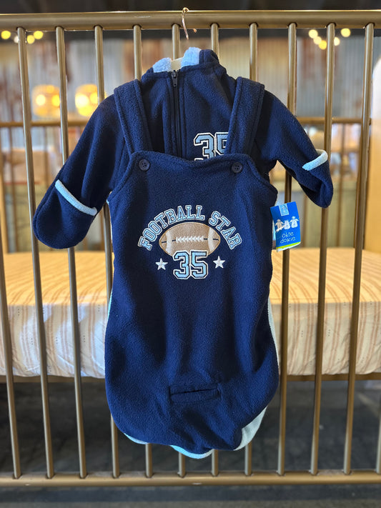 Okie Dokie "Football Star 35" Light Blue & Navy Cold Wether Gear