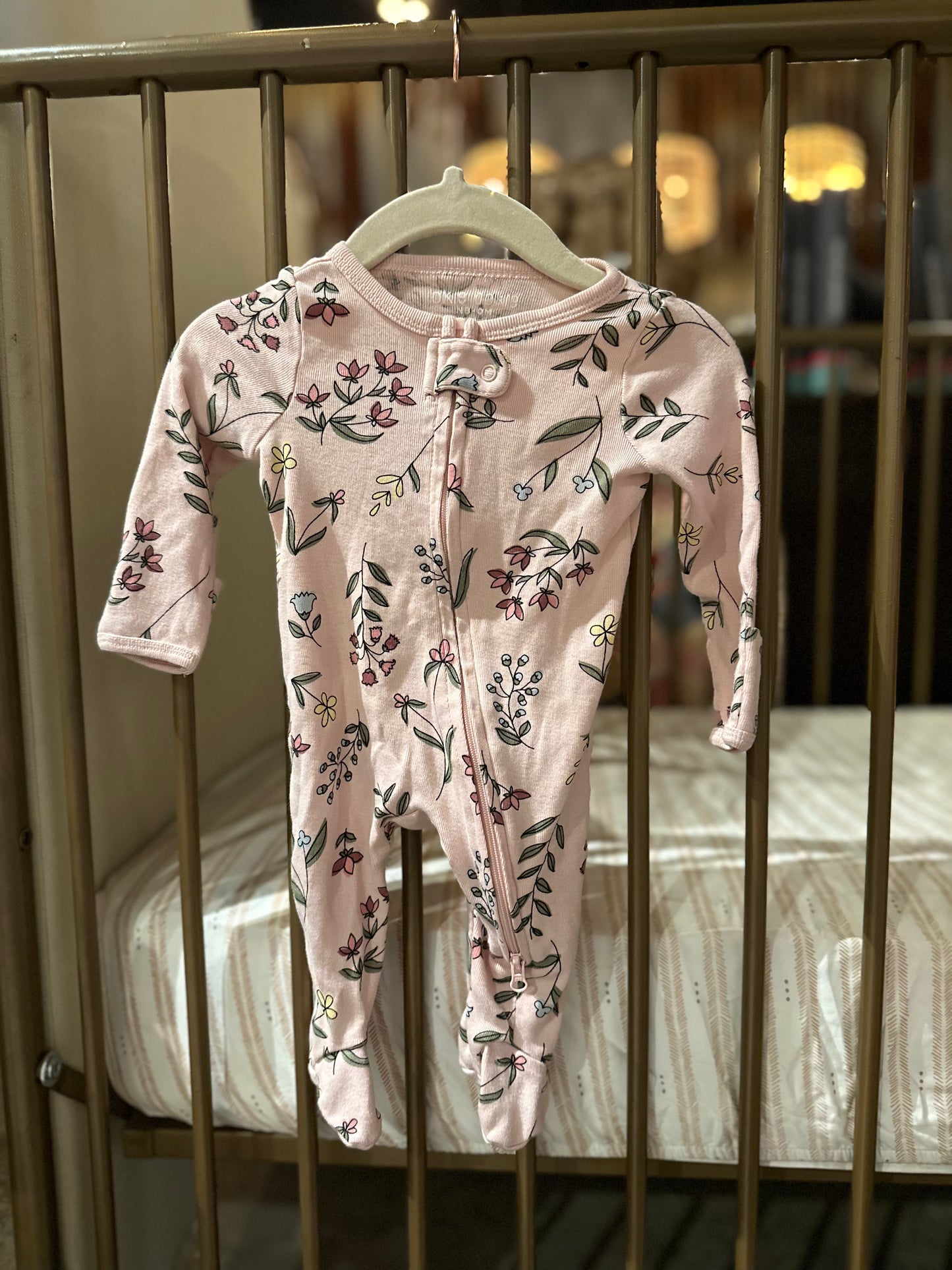 Okie Dokie Pink Floral Sleeper