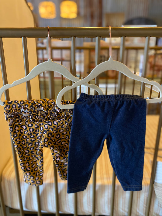 Old Navy Leopard Print X Carter's Blue Pants