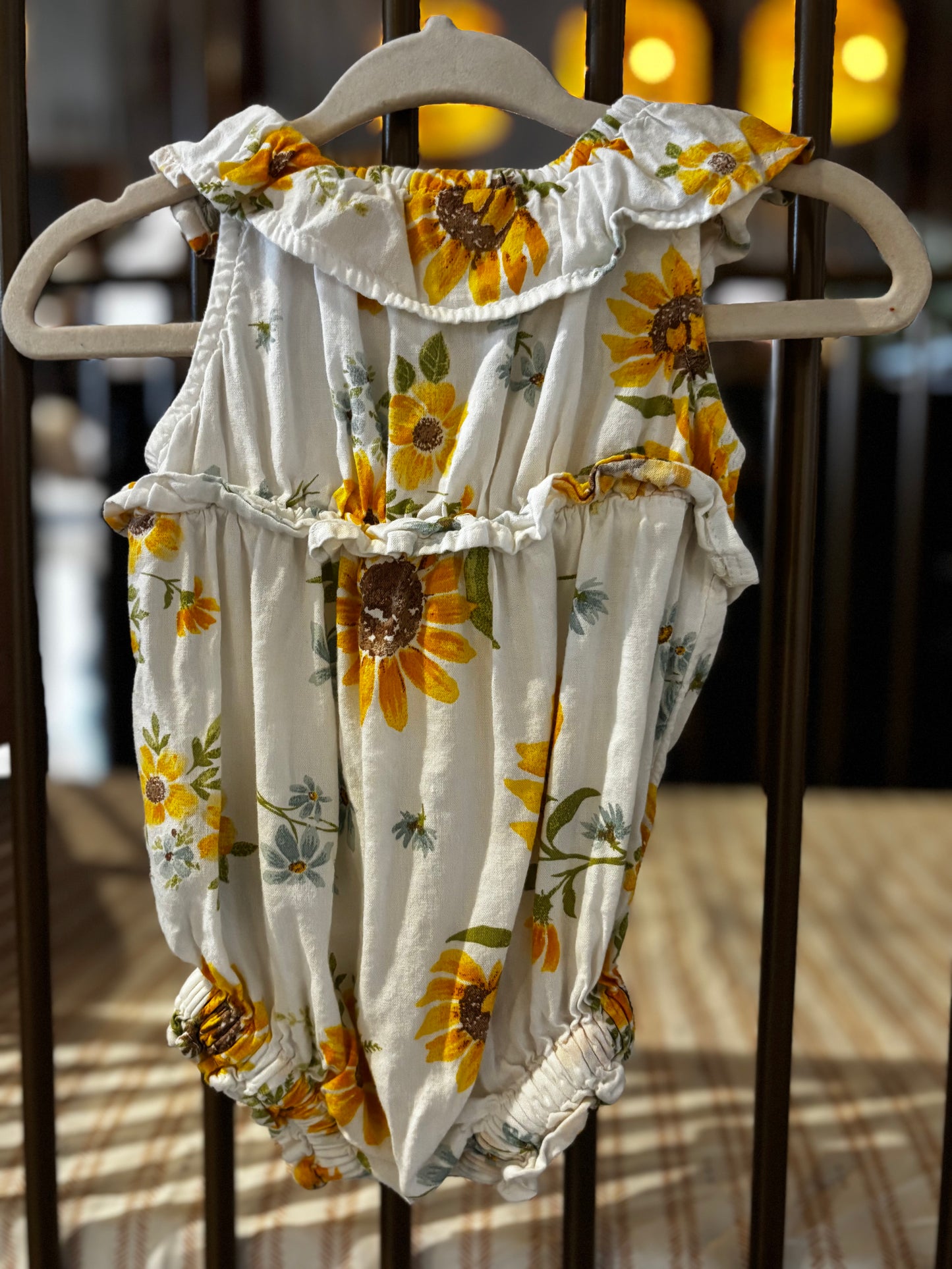 Old Navy Sunflower Bubble Romper