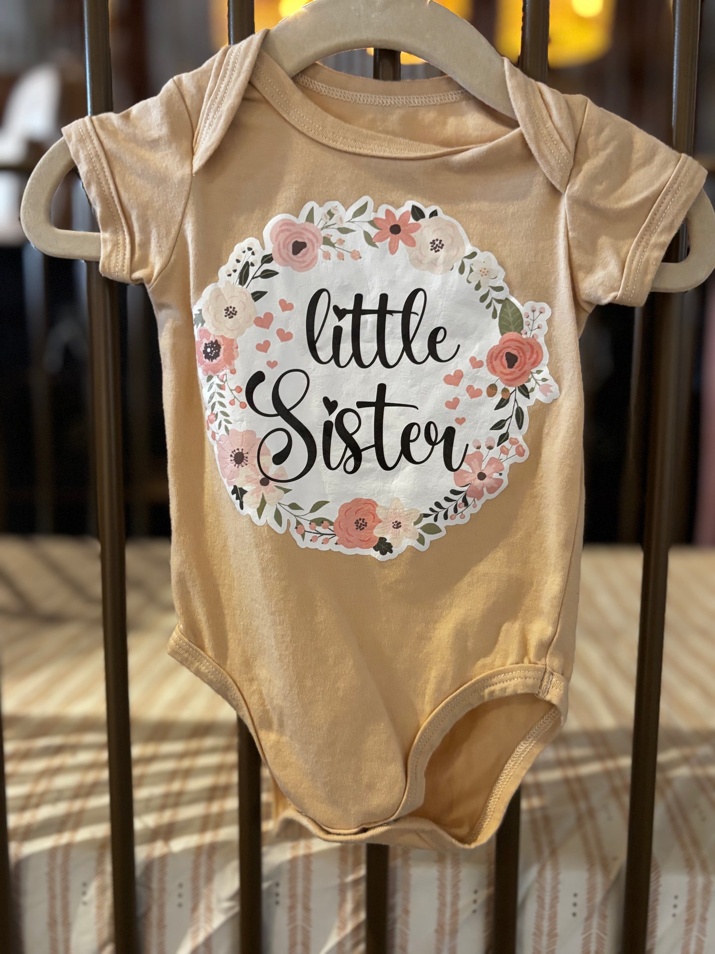 One Two Three X Chickpea "Little Sister" Floral 2-piece Onesies