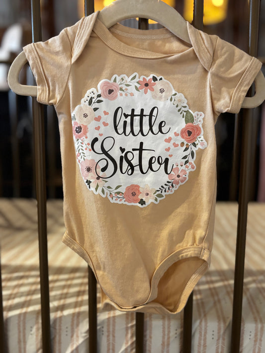 One Two Three X Chickpea "Little Sister" Floral 2-piece Onesies