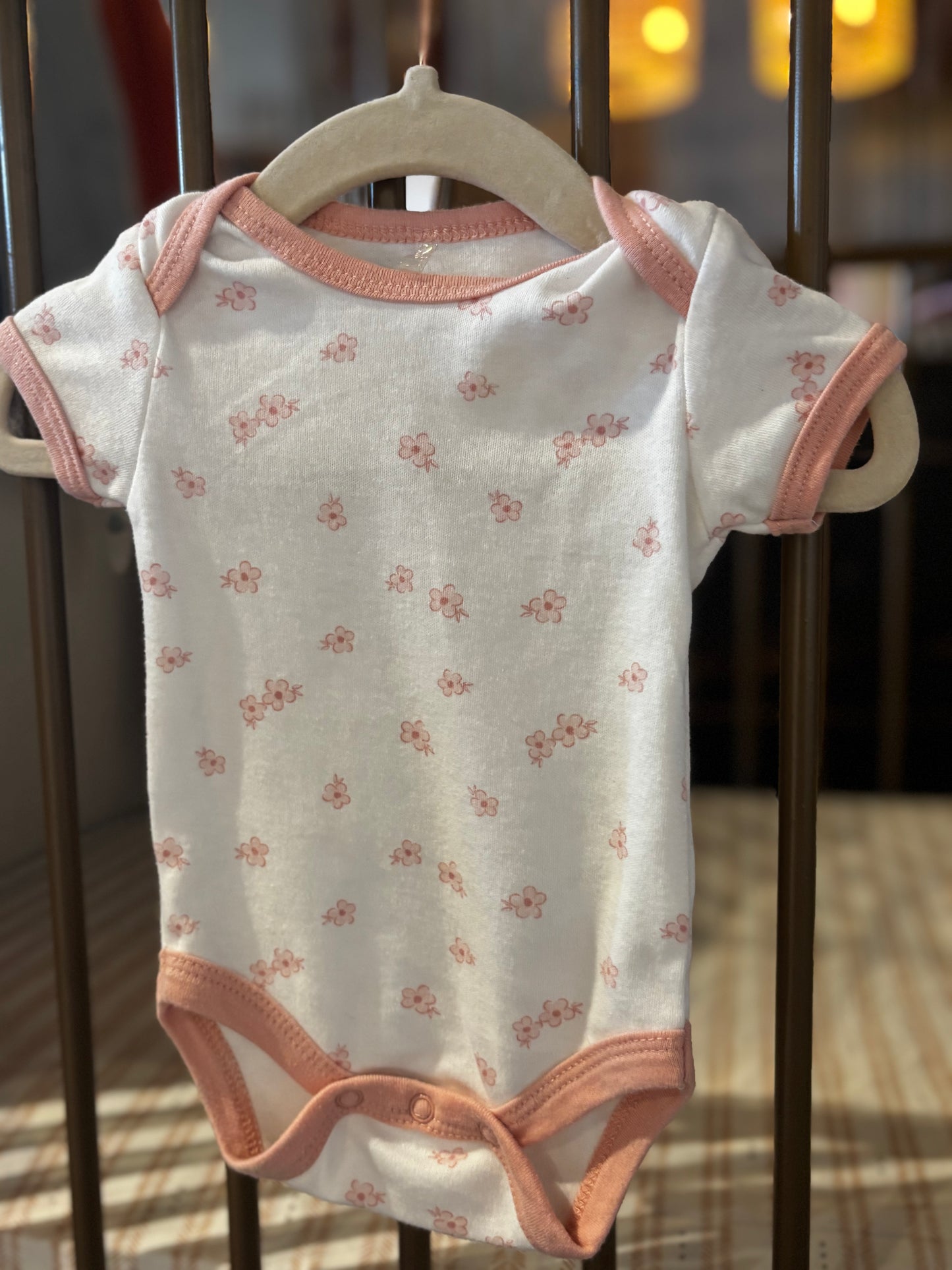 One Two Three X Chickpea "Little Sister" Floral 2-piece Onesies