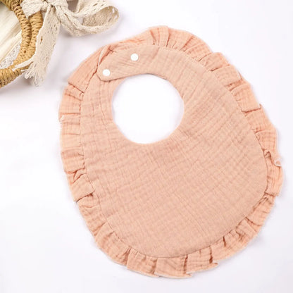 Cotton Ruffle Bibs