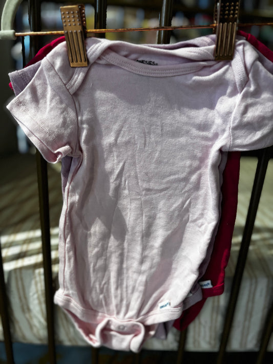 Pink & Purple 3-piece Onesie