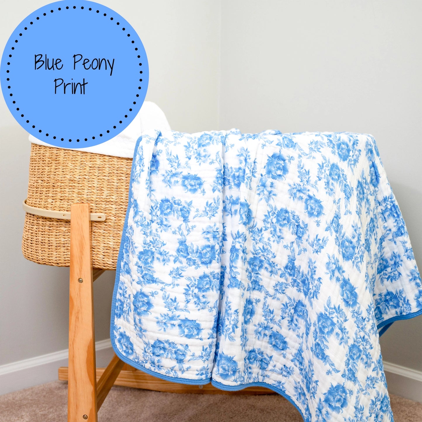 Peony For Your Thoughts Muslin Quilt
