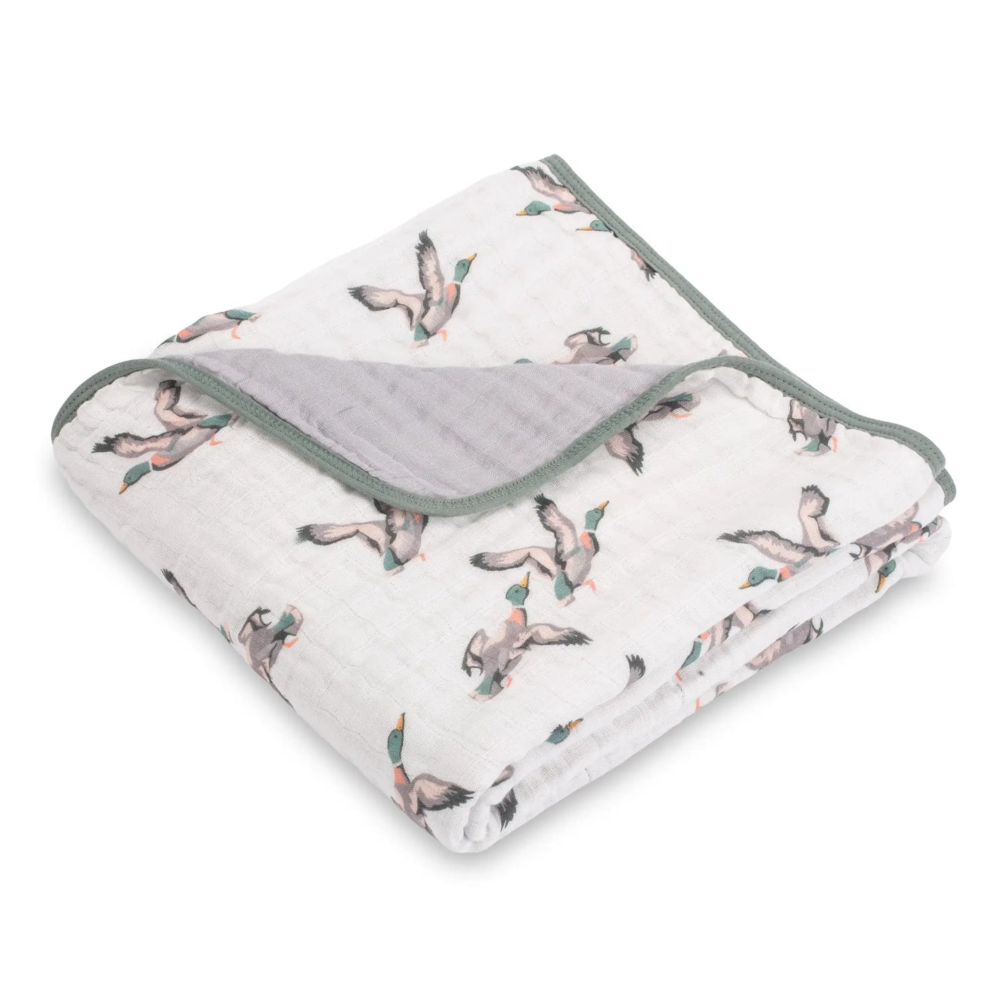 Quackin' Up Mallard Duck Muslin Quilt