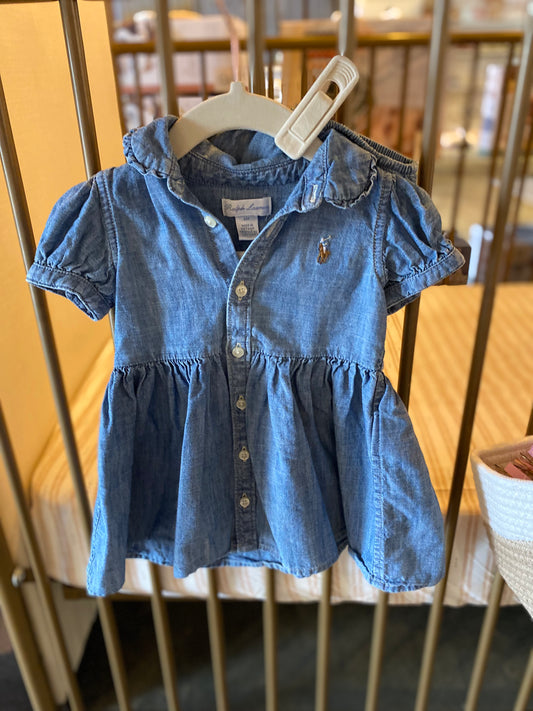Ralph Lauren Denim Dress With Bloomers