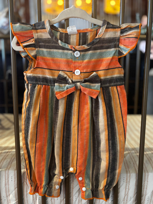 Shein Multicolored Stripped Romper