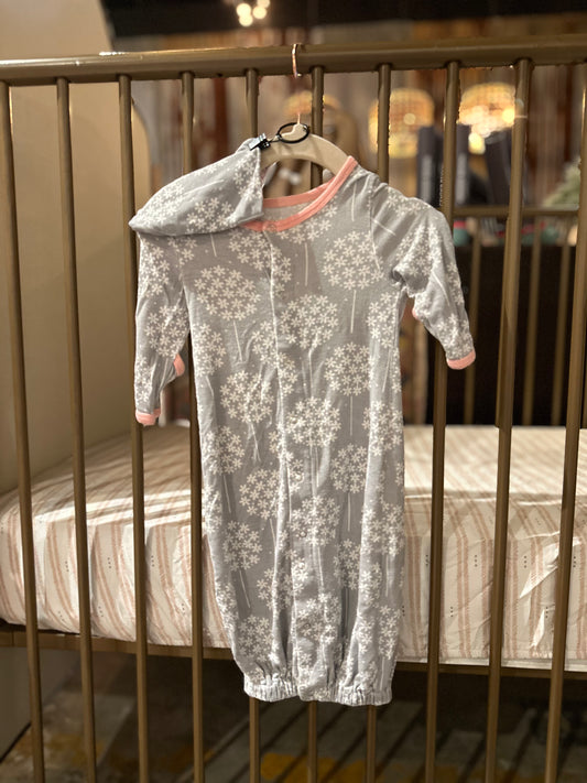 Silkberry Baby Pink & Gray Dandelion Gown