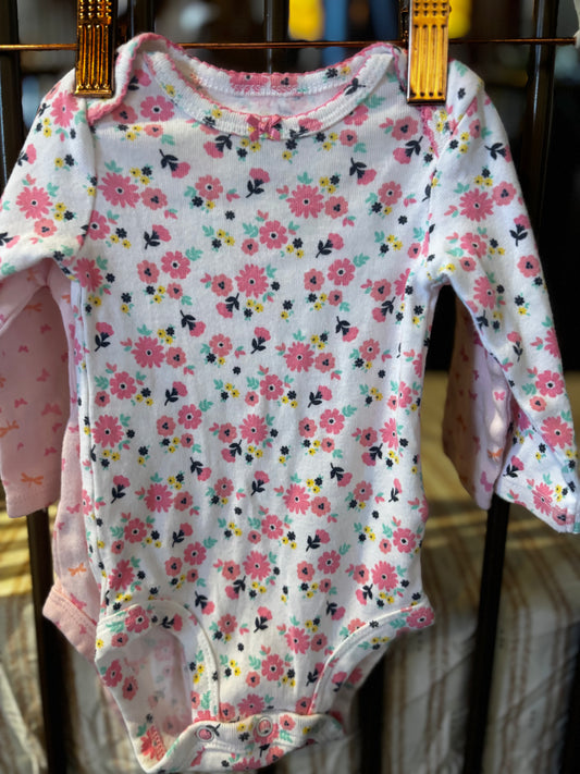 Simple Joys Pink 2-piece Onesies