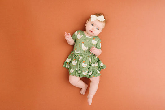 Spring Chicken Bodysuit Bamboo Dress