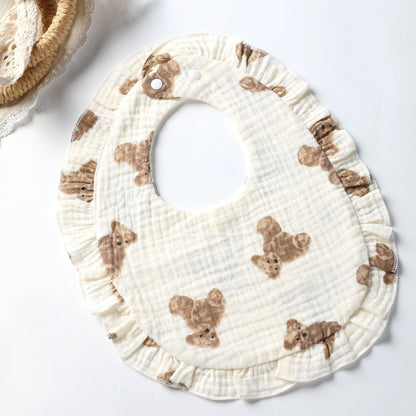 Cotton Ruffle Bibs