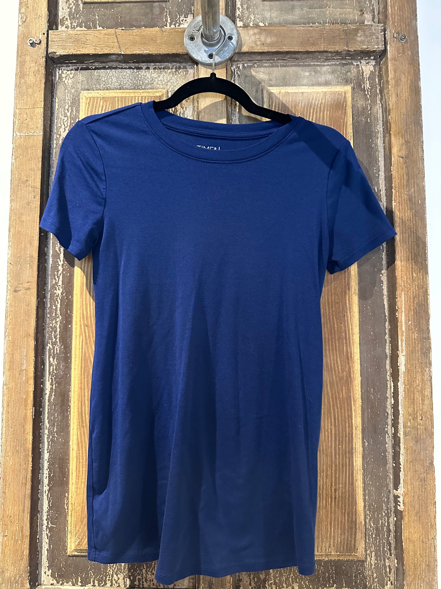 Time & Tru Navy Blue Maternity T-shirt