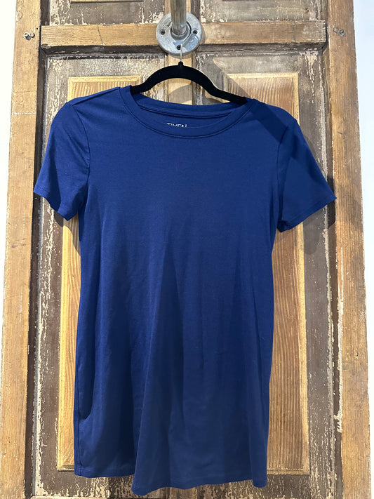 Time & Tru Navy Blue Maternity T-shirt