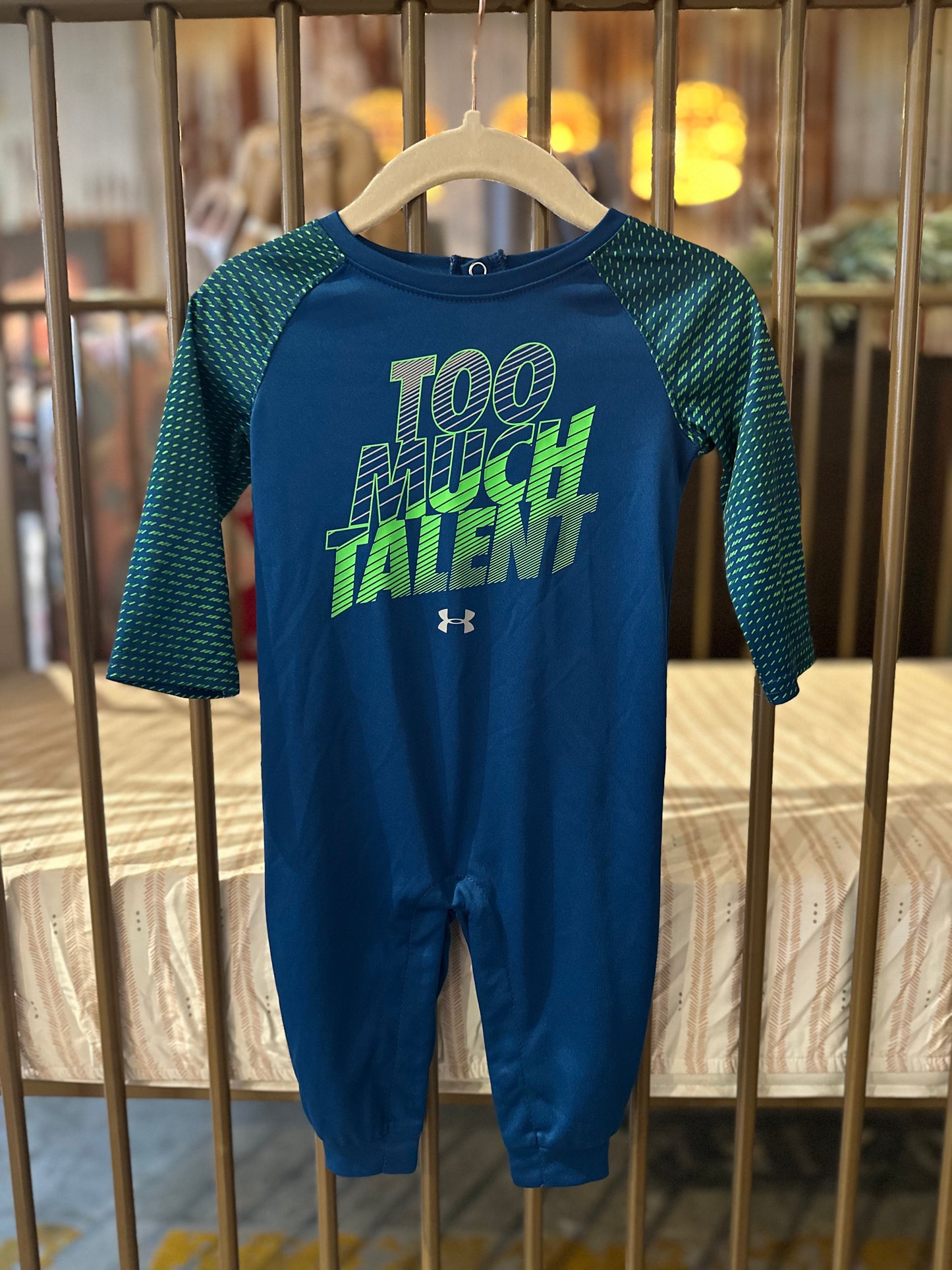 "Too Much Talent" Blue & Green Jumpsuit