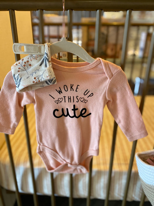 Wild Child " I Woke Up This Cute" 2-piece Outfit