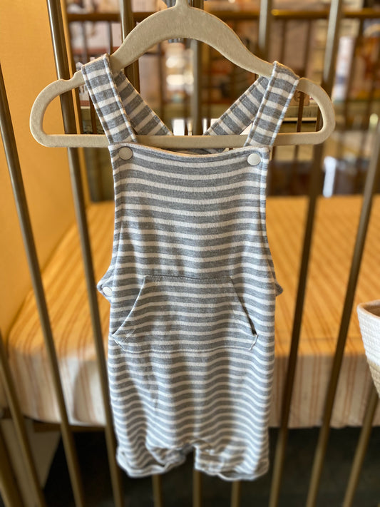 Wonder Nation Gray Striped Jumpsuit