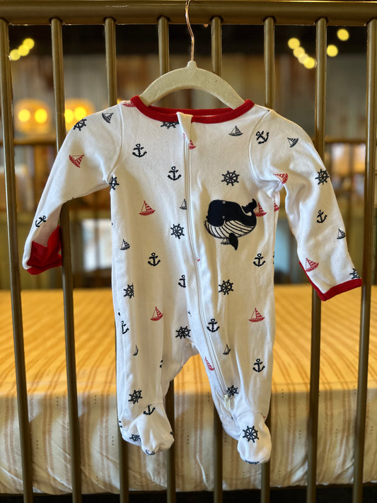 Wonder Nation Sea & Whales Outfit KC