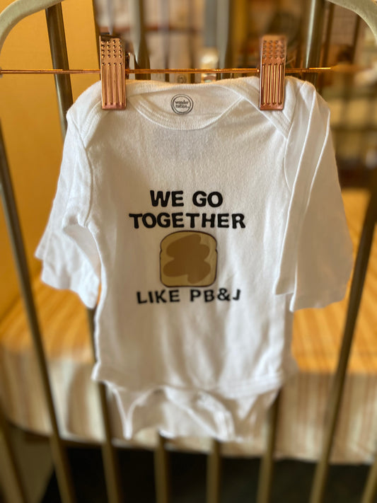 Wonder Nation "We Go Together Like PB & J" 2-piece Onesies